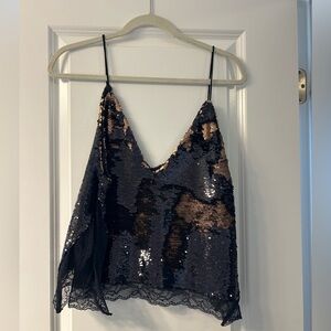 Free People Sequin Top